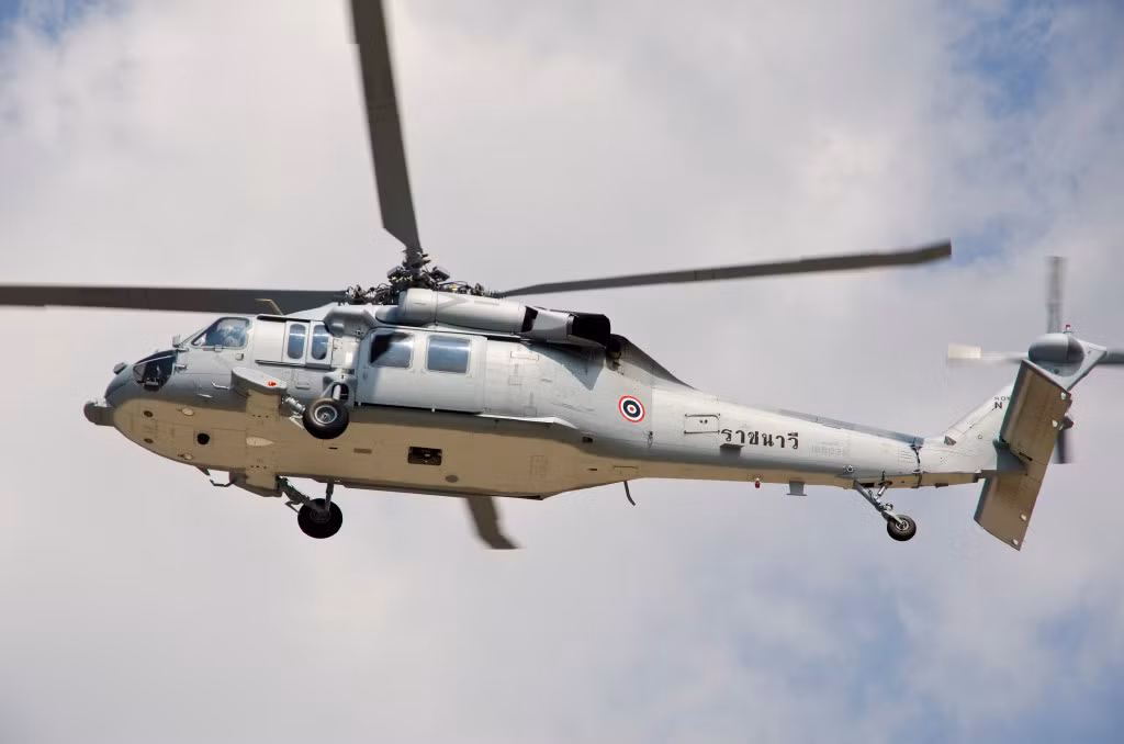 Những chiếc trực thăng S-70B Seahawk của Thái Lan có khả năng triển khai 2-3 quả ngư lôi 324mm Mk 46 hoặc Mk54.