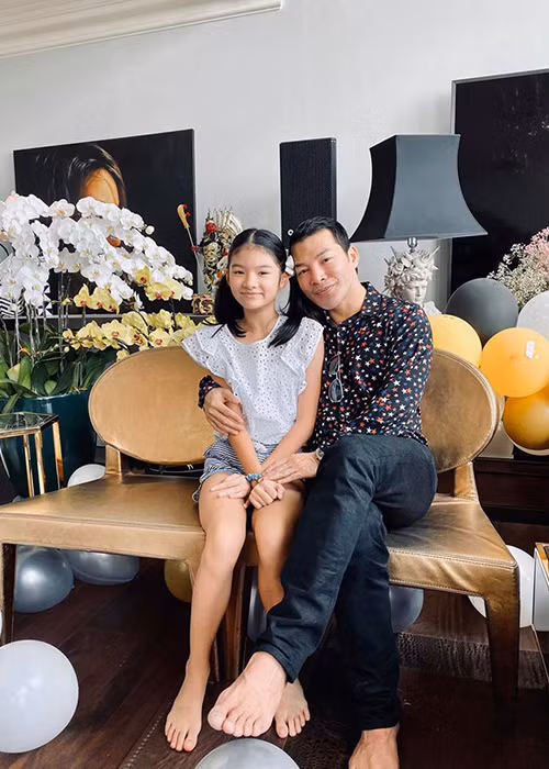Nam diễn viên muốn bù đắp, dành những gì tốt đẹp nhất cho con gái. Ảnh: FBNV
