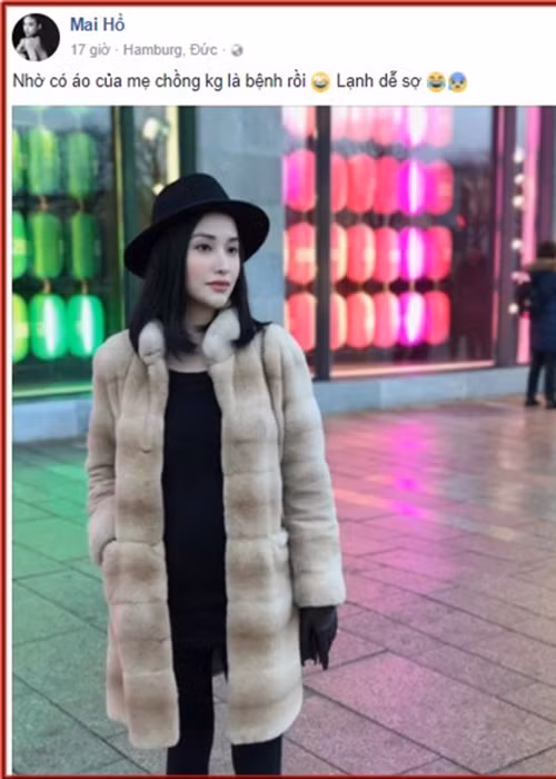 Không chỉ được chồng yêu chiều, Mai Hồ còn được lòng mẹ chồng.
