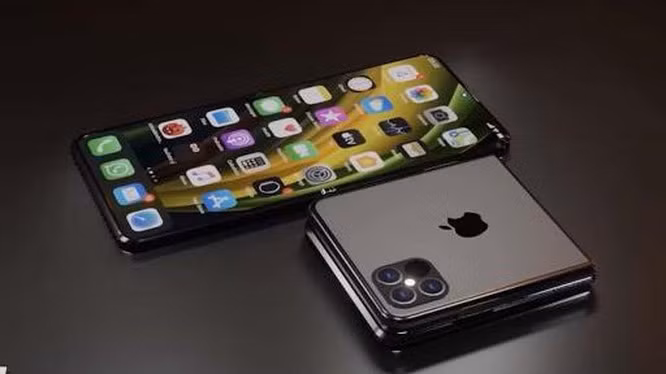 The gioi ra man hinh gap, iPhone van chua co... toan man hinh