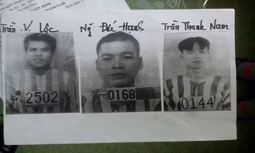 Chân dung ba phạm nhân trốn trại.
