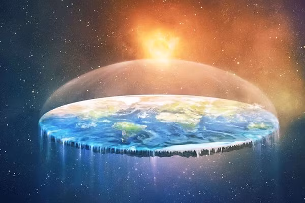 Họ tin rằng Cơ quan Hàng không Vũ trụ Mỹ (NASA) đang canh gác bức tường này để đảm bảo không ai trèo qua và rơi ra khỏi "đĩa". Ngoài ra, họ cho rằng trọng lực Trái Đất chỉ là ảo giác. Các vật thể không bị hút xuống, mà là bị đẩy lên với gia tốc 9,8m/s2, nhờ năng lượng tối bí ẩn.