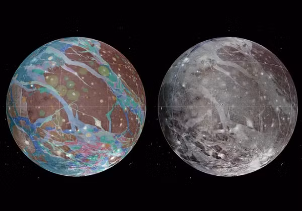 Ganymede - mặt trăng lớn nhất trong Hệ Mặt trời, được Kính Thiên văn Hubble quan sát từ những năm 1990. Việc sử dụng những dữ liệu được lưu trữ giúp các nhà khoa học xác định được sự tồn tại của hơi nước trong 2 thập kỷ qua.