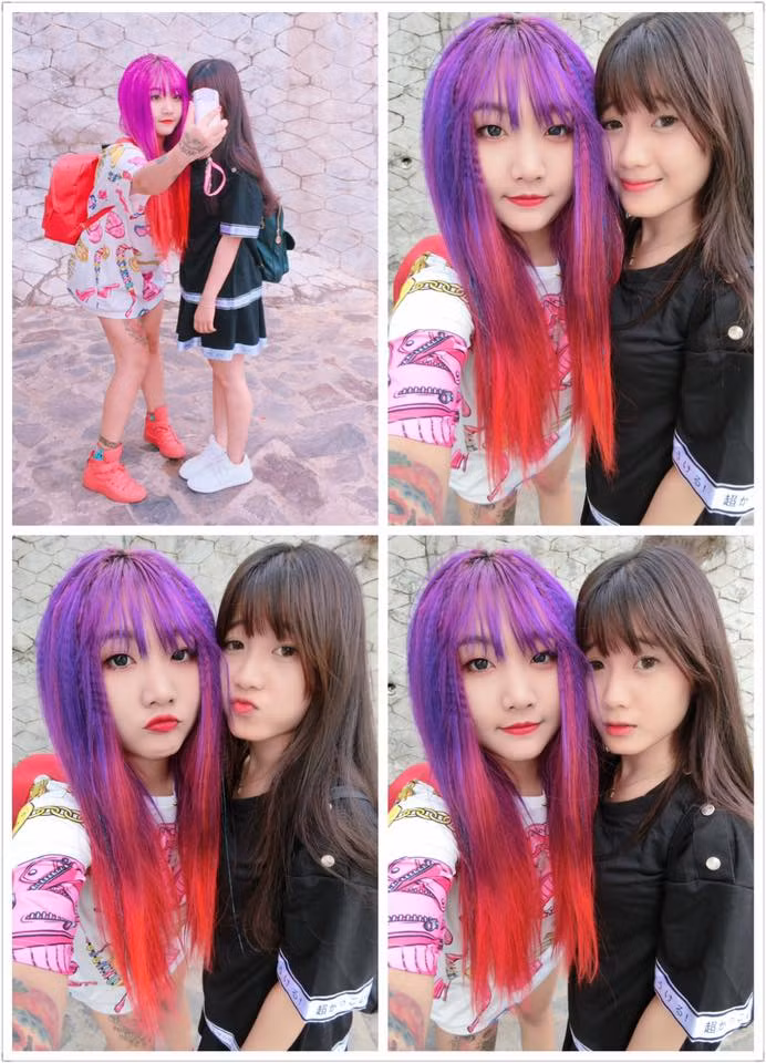 Lại Nguyễn Thùy Dung còn là bạn thân của một số hot teen mới nổi ở Sài thành, các tỉnh thành lân cận khác. Ngoài công việc của một giáo viên trong tương lai, Thùy Dung cũng có một số tố chất, lợi thế để theo đuổi sự nghiệp nghệ thuật nếu thực sự có sở thích và đam mê. Ảnh trong bài: Facebook nhân vật.