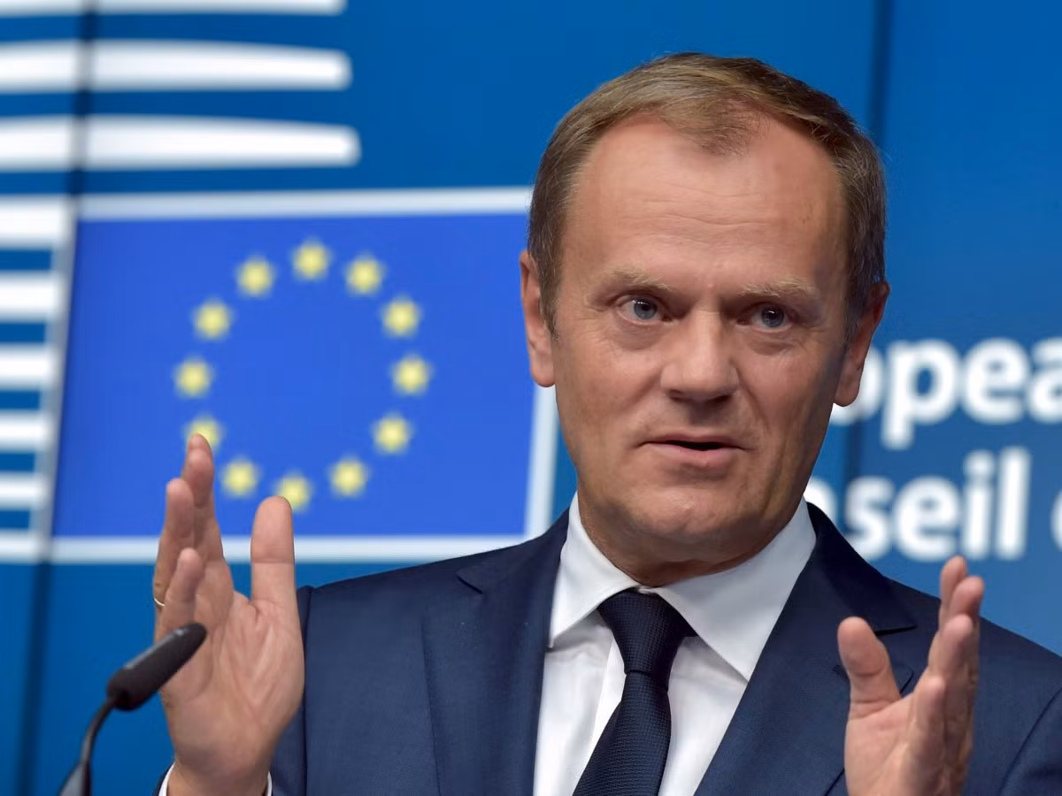 Chủ tịch Hội đồng châu Âu, ông Donald Tusk. Ảnh BI