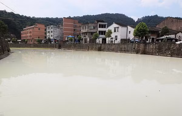 Tuy nhiên rất may là chất tạo nhũ này có nguồn gốc từ tự nhiên, không chứa hóa chất độc hại nên không ảnh hưởng nhiều đến việc sinh hoạt trên sông của người dân nơi đây.