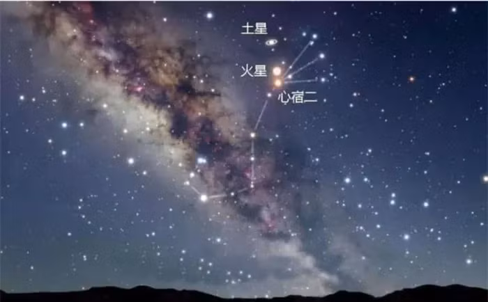 Trong văn hóa Trung Quốc, sao Thiên Yết được coi là quan trọng và tượng trưng cho hoàng đế. Khi sao Hỏa gần sao Thiên Yết, người ta tin rằng có thể xảy ra tai họa lớn, việc nhẹ nhàng nhất có thể xảy ra là mất ngôi vương.