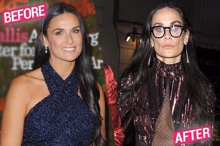 Giống Jennifer Garner, Angelina Jolie và Gwen Stefani, Demi Moore đã trải qua cuộc hôn nhân thất bại nhưng cô lại ngày càng thảm hại. Ảnh: Tiền phong
