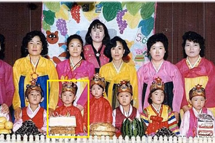 Bà xã của Trấn Thành sở hữu gương mặt bầu bĩnh khi còn bé. Ảnh: Sức khỏe cộng đồng