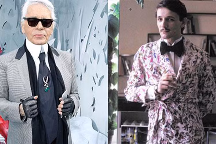 Karl thừa nhận người tình của ông từng qua lại với bạn thân của ông - nhà thiết kế Yves Saint Laurent. Ảnh: Harpersbazaar