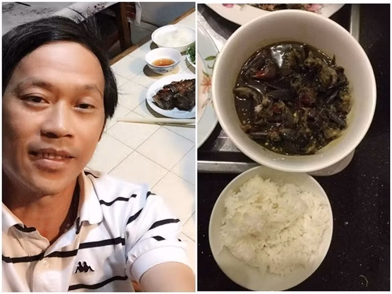 Xuất thân nghèo khó, đến khi giàu có, nghệ sĩ Hoài Linh vẫn không quá cầu kỳ trong ăn uống. Ảnh: Lao động
