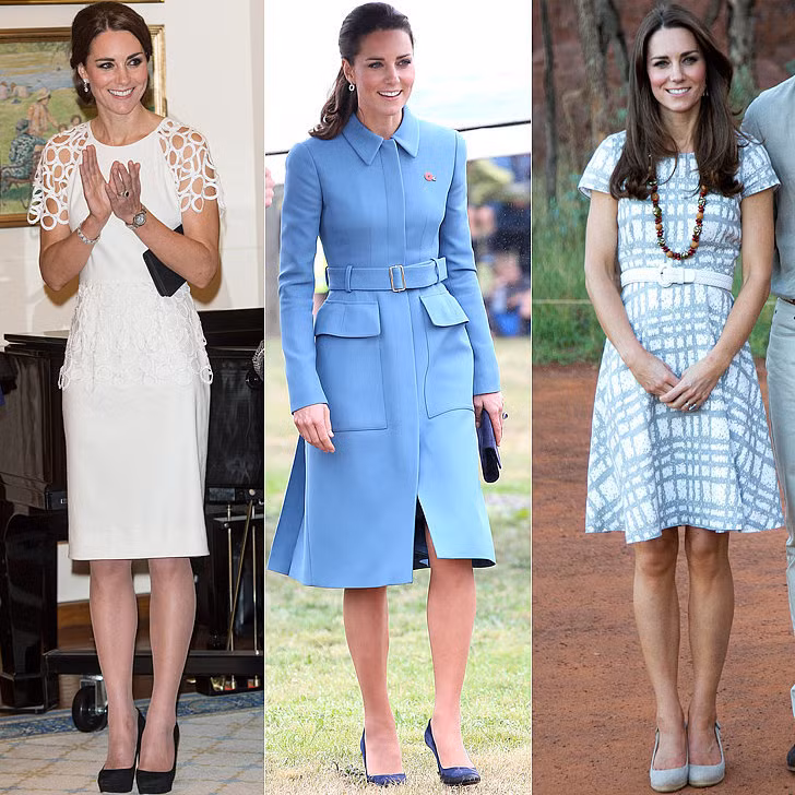 Công nương Kate Middleton được xem là biểu tượng thời trang nước Anh. Kate gây ấn tượng trước công chúng bởi những trang phục sang trọng và quý phái.