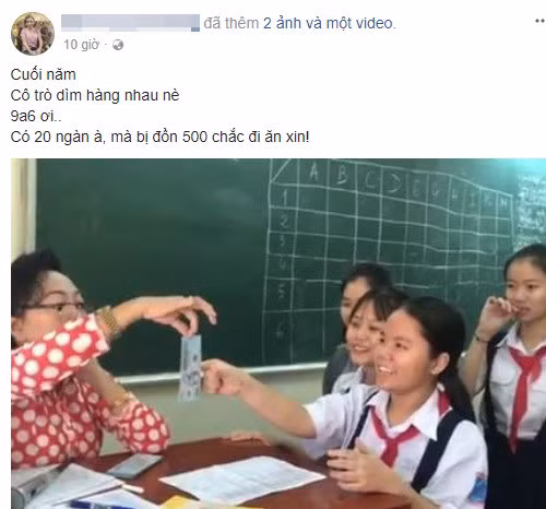 Số tiền mừng tuổi là 20.000 đồng thay vì 500.000 như dân mạng đồn đoán. Ảnh chụp màn hình.