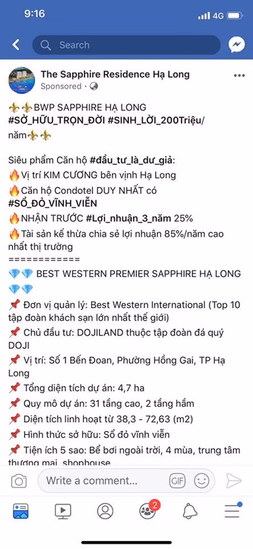 Best Western Premier Sapphire Ha Long cua DOJI quang cao Condotel co so do: Dung tin!-Hinh-2