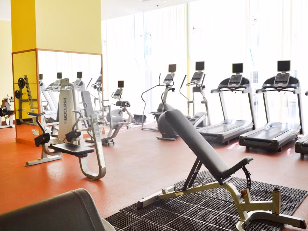 Phòng tập gym cho các cầu thủ đội tuyển Việt Nam rèn luyện sức khỏe.