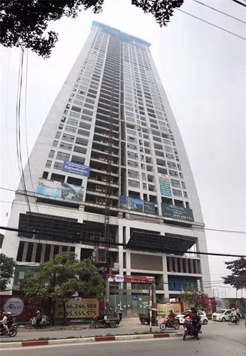 Dự án Tokyo Tower là tòa cao ốc hỗn hợp đa năng và chung cư cao cấp cao thứ 3 tại Hà Nội với 51 tầng nổi, trong đó có 5 tầng dành cho trung tâm thương mại dịch vụ. Ảnh: Dân Việt.