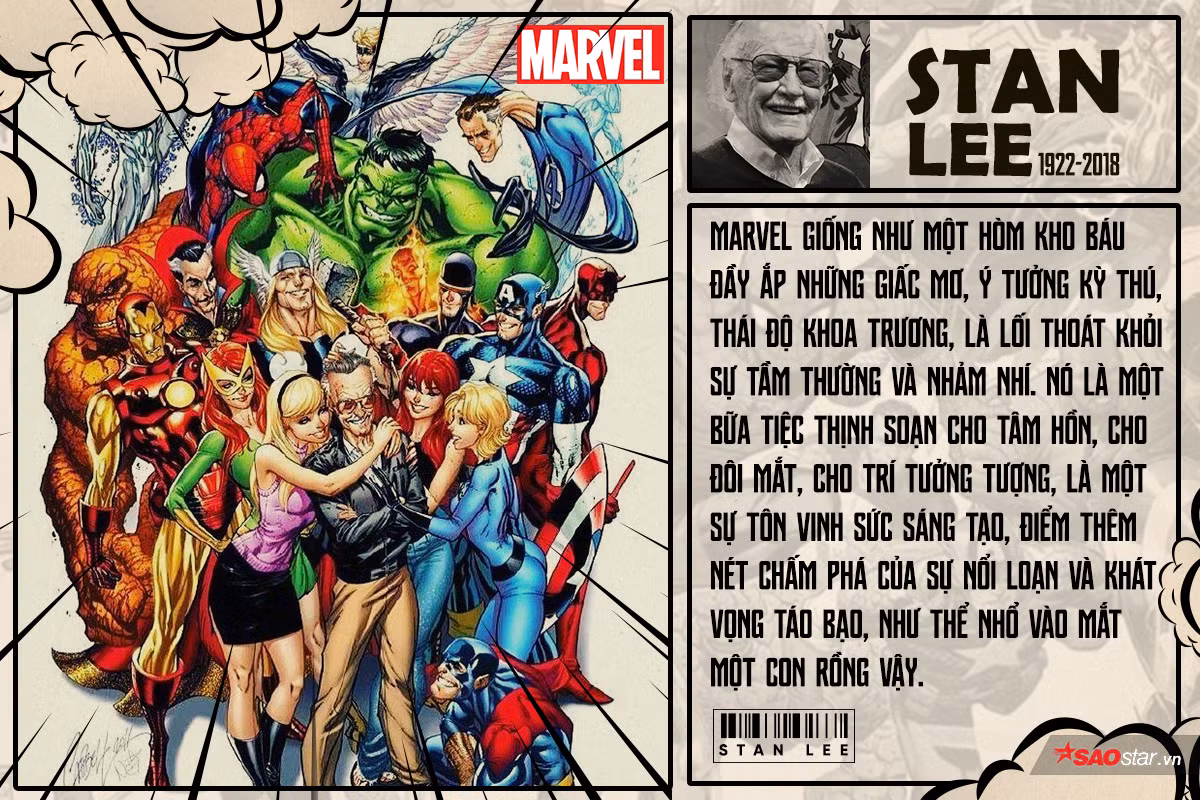Marvel giống như một hòm kho báu đầy ắp những giấc mơ, ý tưởng kỳ thú, thái độ khoa trương, là lối thoát khỏi sự tầm thường và nhảm nhí. Nó là một bữa tiệc thịnh soạn cho tâm hồn, cho đôi mắt, cho trí tưởng tượng, là một sự tôn vinh sức sáng tạo, điểm thêm nét chấm phá của sự nổi loạn và khát vọng táo bạo, như thể nhổ vào mắt một con rồng vậy.