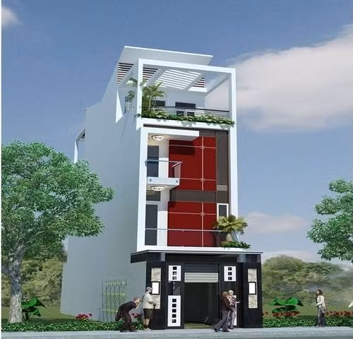 10 mau thiet ke nha ong 35m2 dep thong thoang