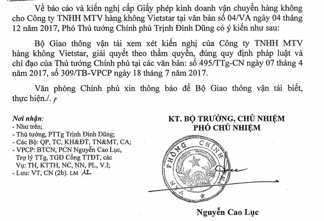 Vietstar Airlines cho cap phep: Doi thu nang ky cua Bamboo Airways