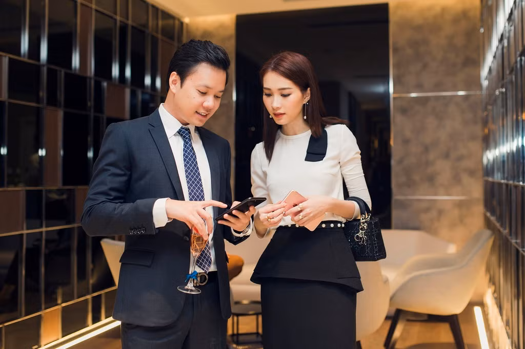 Là các tên không xa lạ trong giới doanh nhân trẻ tuổi, thiếu gia Nguyễn Trung Tín (chồng Hoa hậu Đặng Thu Thảo) được xem là người thừa kế của tập đoàn nổi tiếng Trung Thủy Group. Ảnh: Saostar.