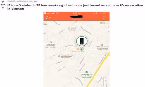 Mat trom iPhone X o My, 4 tuan sau thay o... Viet Nam