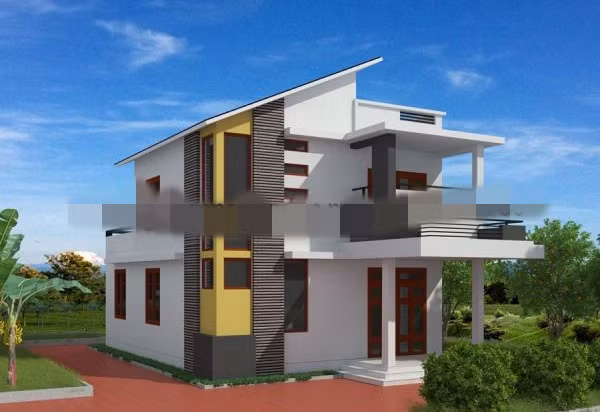 Sự kết hợp táo bạo của các gam màu trắng, vàng, nâu mang đến vẻ đẹp mới lạ. Ảnh: Thietkethicongnhadep.