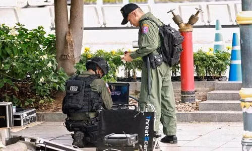 Thai Lan bat giu nghi pham cac vu no o Bangkok