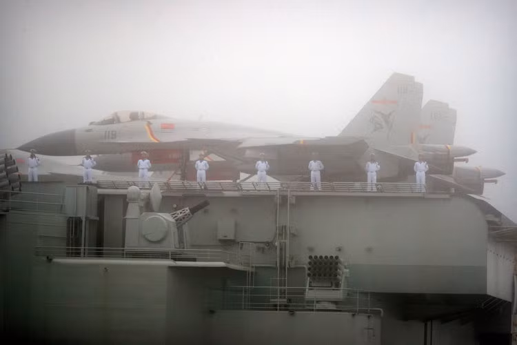 Cuối cùng là chiến đấu cơ đa năng J-15 của Không quân Hải quân Trung Quốc. Nguồn ảnh: BI.