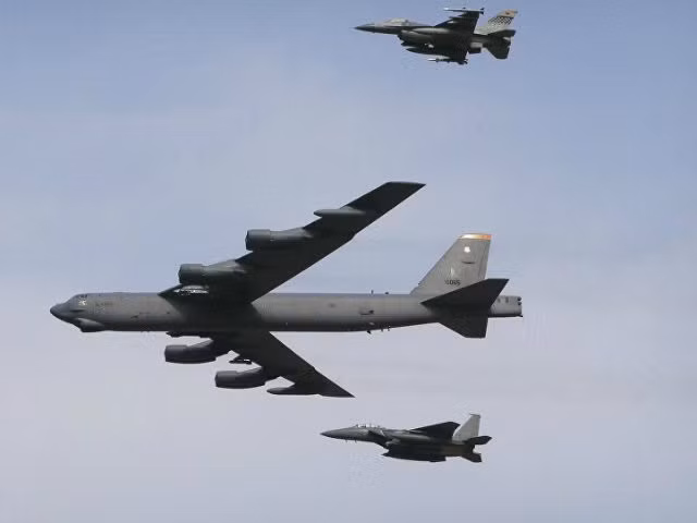102 chiếc máy bay ném bom B-52H này được Mỹ chia làm 3 không đoàn ném bom không quân, trong đó có Không đoàn 2, Không đoàn 5 và Không đoàn 307. Nguồn ảnh: BI.