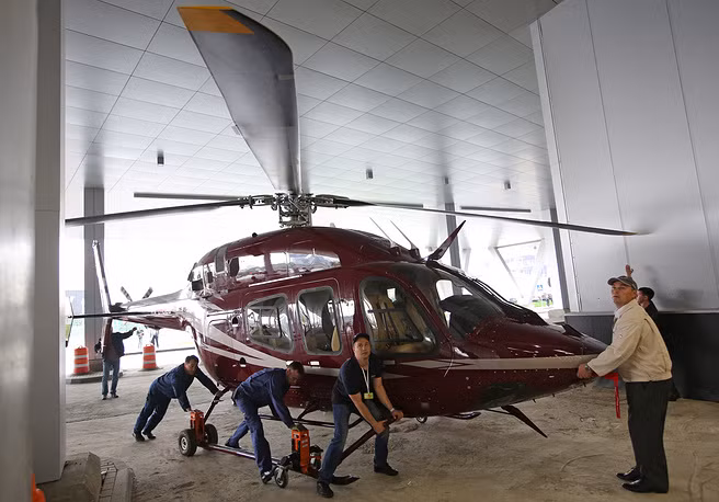Trực thăng hạng nhẹ Bell 429 GlobalRanger. Hiện loại trực thăng này đã được cấp phép sản xuất tại Nga. (Nguồn: Itar-tass).
