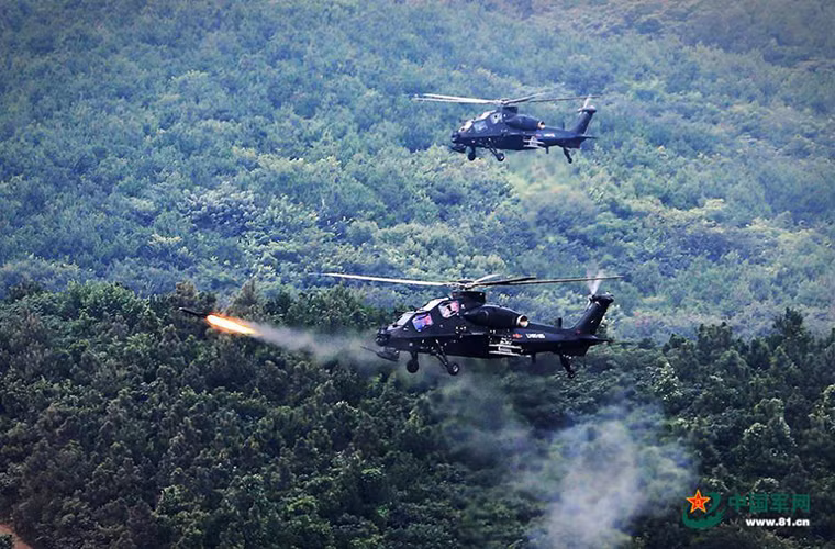 Theo đó, trực thăng Z-10 đã tham gia diễn tập bắn đạn thật với một lữ đoàn bộ binh cơ giới thuộc tập đoàn quân số 12 tại tỉnh An Huy, miền Nam Trung Quốc vào đầu năm nay.