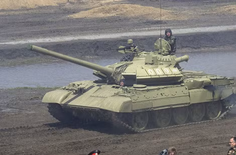 Xe tăng T-55M5 nâng cấp của Nga với giáp phản ứng nổ Kontakt-V