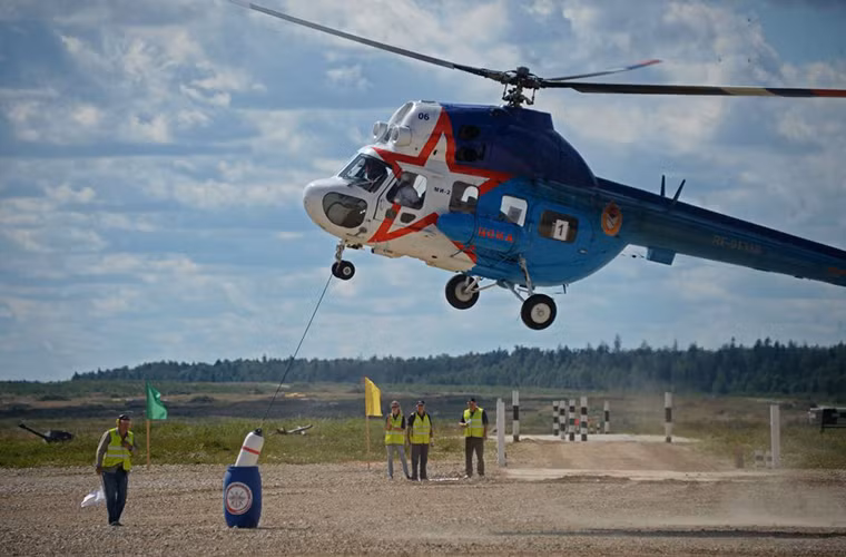 Hình ảnh hiếm hoi của một chiếc Mi-2 thuộc Không quân Nga tại International Army Games.
