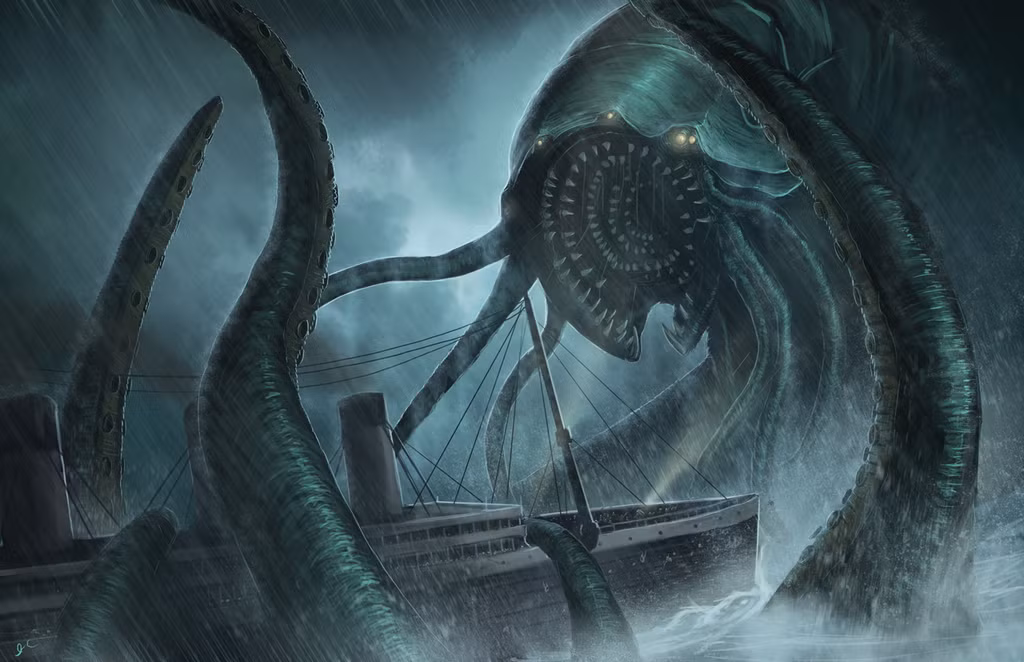 Thậm chí, một số câu chuyện còn mô tả Kraken lớn đến nỗi cơ thể của nó có thể bị nhầm lẫn với một hòn đảo trên biển.