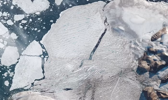 Catherine Walker, nhà khoa học hành tinh và Trái Đất làm việc tại Viện Hải dương học Woods Hole và NASA chia sẻ trên mạng xã hội những hình ảnh do vệ tinh Landsat và MODIS ghi lại. Chúng cho thấy thềm băng Conger dần thu hẹp đến ngày 14/3. Đến ngày 16/3, nó hoàn toàn tan nát.