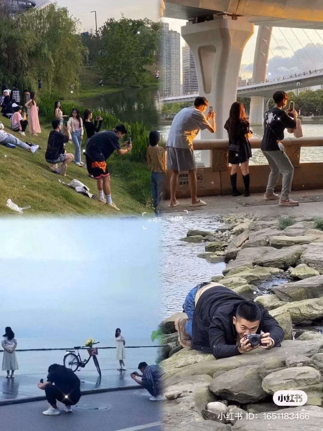 Để chị em có được những bức ảnh "sống ảo", chân dài miên man trên Facebook, Instagram nhiều anh em đã bỏ ra không ít công sức để lăn lê chụp ảnh.