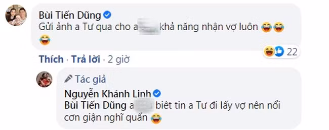 Cùng với đó, Bùi Tiến Dũng cũng vào bài bình luận khá vui vẻ với vợ về sự vụ này. Ảnh: Báo Tổ quốc