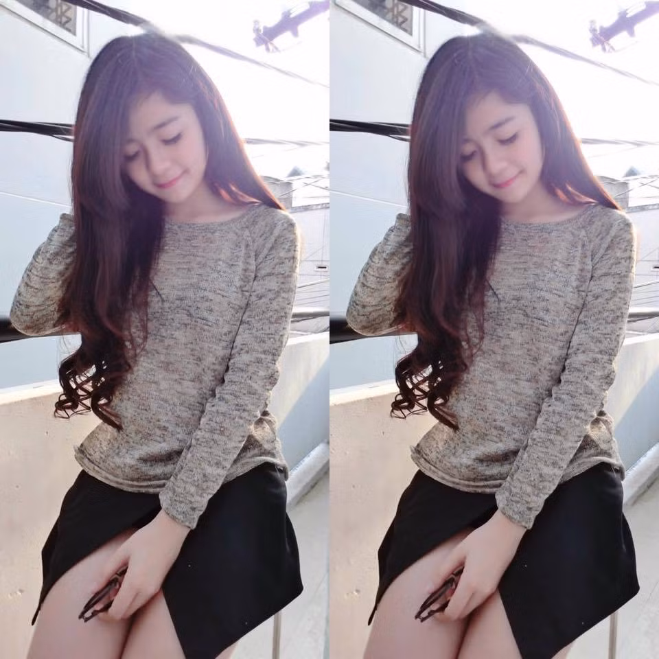 Cô bạn sở hữu mái tóc dài thướt tha...