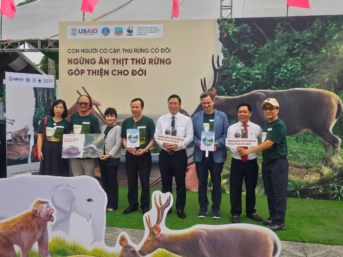 Chương trình diễn ra trong 5 ngày từ 15/3 đến 20/3 với thông điệp “Ngừng ăn thịt thú rừng, góp thiện cho đời”.