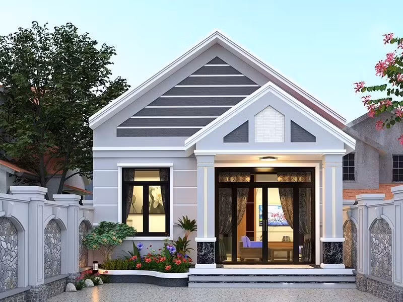 So với ở thành phố, việc xây nhà ở nông thôn sẽ ít chi phí hơn. Vì vậy, gia chủ hoàn toàn có thể xây được nhà với ngân sách khoảng 500 triệu đồng. Ảnh: Xaynhadeponline
