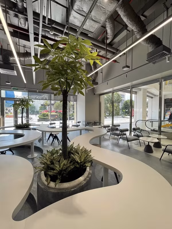 Hiện tại, chuỗi cafe của Tiến Đạt và Thụy Vy có rất nhiều chi nhánh khắp TP.HCM. Những mặt bằng của quán cafe này đều nằm ở vị trí đắc địa, mặt tiền... Ảnh: ĐSPL