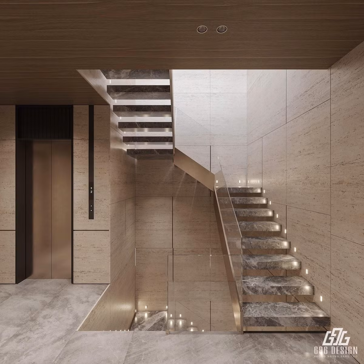 Tuy nhiên, đây mới chỉ là hình ảnh 3D của ngôi nhà. Dự kiến, ngôi nhà sẽ hoàn tất việc xây dựng vào năm sau. Ảnh: 696 Design