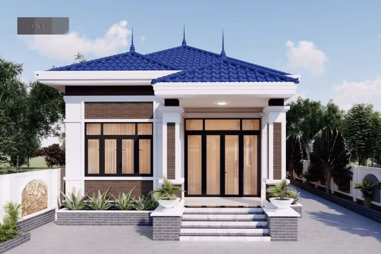 Nhà mái Nhật mang kiến trúc tối giản phổ biến tại các vùng nông thôn bởi vừa đảm bảo tính thẩm mỹ vừa tiết kiệm chi phí nhờ các chi tiết xây dựng đã được tối giản. Ảnh: Tostemvietnam