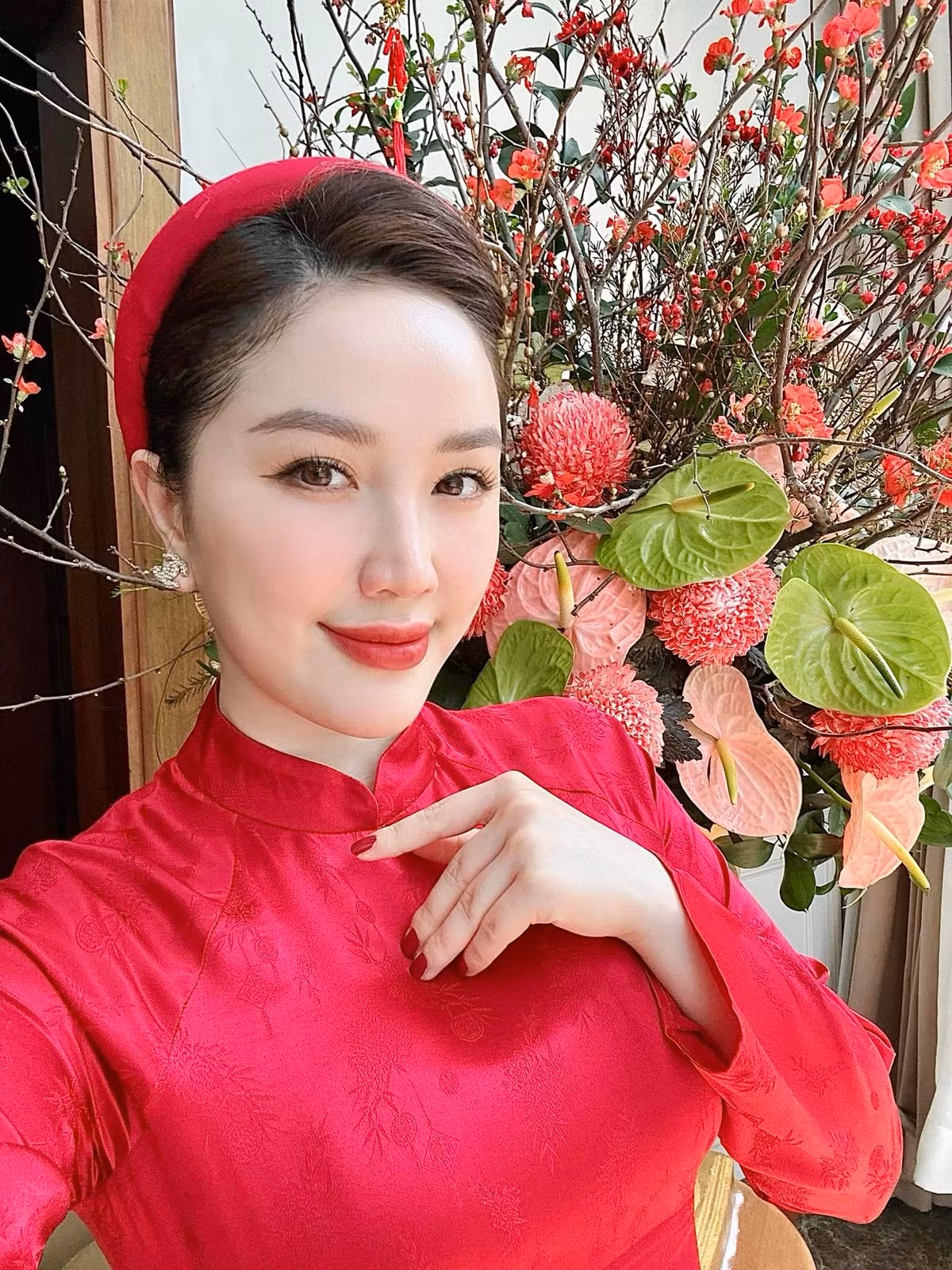 Sau khi kết hôn năm 2019, ca sĩ Bảo Thy ít hoạt động nghệ thuật, lui về chăm sóc tổ ấm, tận hưởng cuộc sống viên mãn trong căn biệt thự đồ sộ tại quận 7 (TP HCM). Ảnh: FBNV