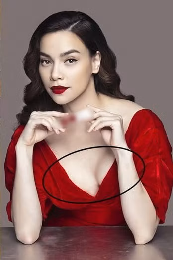 Mỹ nhân Việt “dở khóc dở cười” vì photoshop vòng 1 quá đà My nhan Viet “do khoc do cuoi” vi photoshop vong 1 qua da