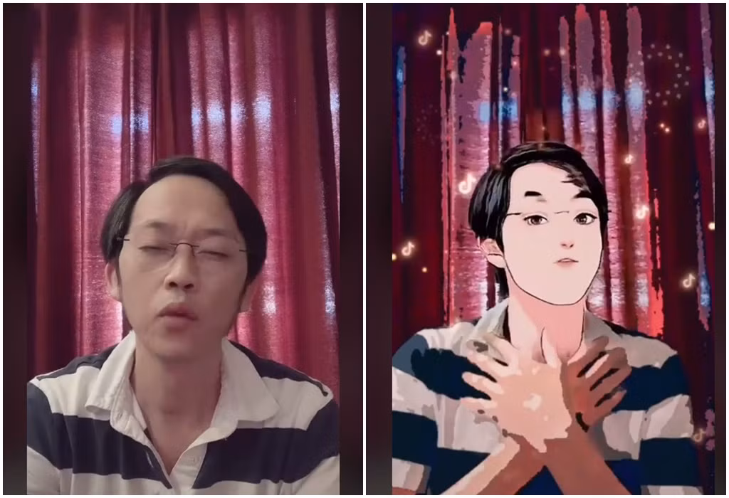 Nam danh hài nhanh chóng bắt trend trên TikTok không thua kém giới trẻ.