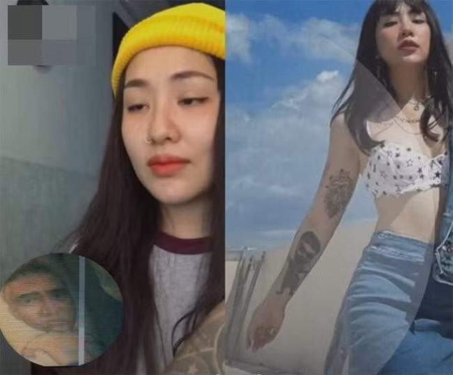 Để đoạn tình, Du Uyên còn sửa lại hình xăm cô xăm chân dung Đạt G khi hai người còn mặn nồng bằng cách xăm thêm khẩu trang và cặp mắt kính để che mặt Đạt G đi. (Ảnh: Saostar)