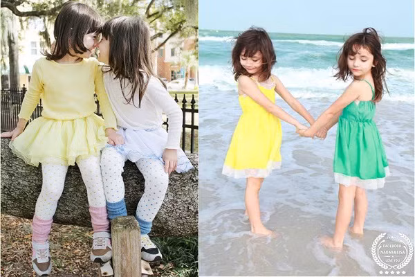 Ngay từ khi còn bé tí, hai cô bé đã gây chú ý và được yêu mến bởi vẻ đẹp lai ngọt ngào vô cùng cuốn hút. Cả hai được bố mẹ chăm chút kỹ lưỡng về phong cách thời trang và được rất nhiều phụ huynh ngưỡng mộ, yêu thích.
