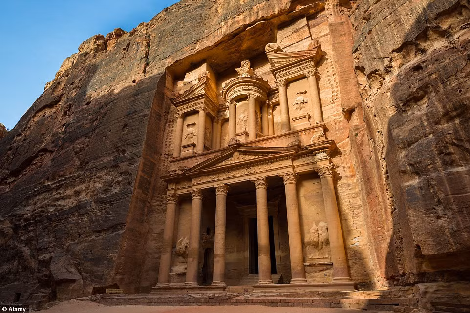 Khu khảo cổ học Petra ở Jordan.