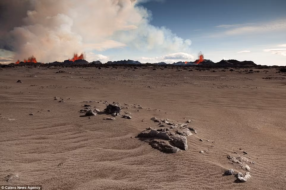 Vẻ đẹp hiếm thấy của núi lửa Holuhraun.